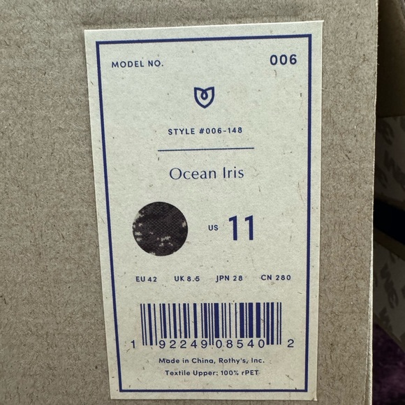 Rothy’s Ocen Iris NWT Sz 11 - Picture 2 of 14